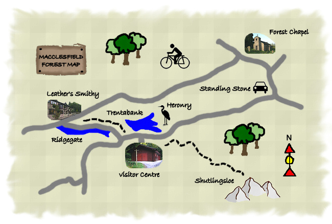 Macclesfield Forest Map